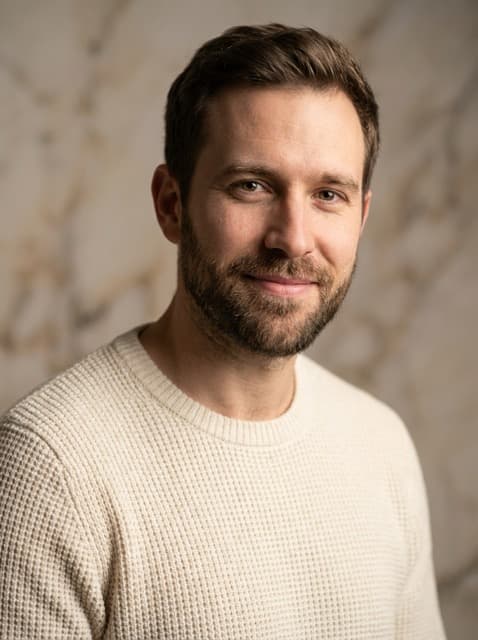 Cream knit top - Soft marble toned