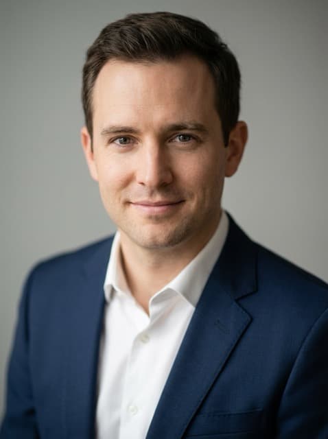 Dark blue suit, white shirt - Solid light grey